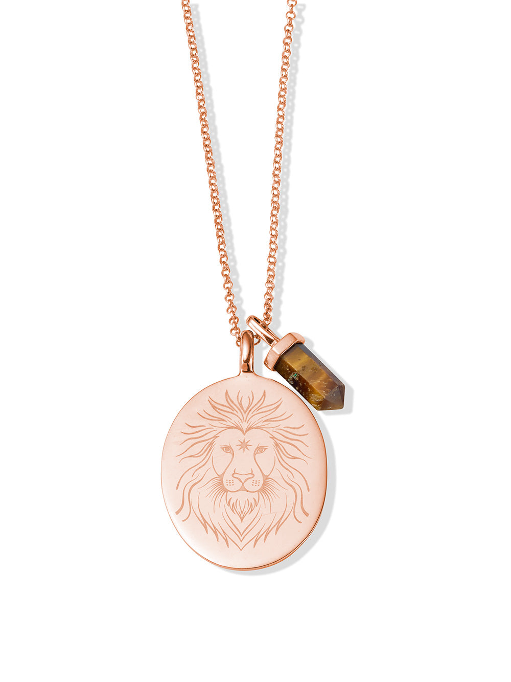 Strength + Courage Necklace | KKJ x Dreamy Moons | tigers eye