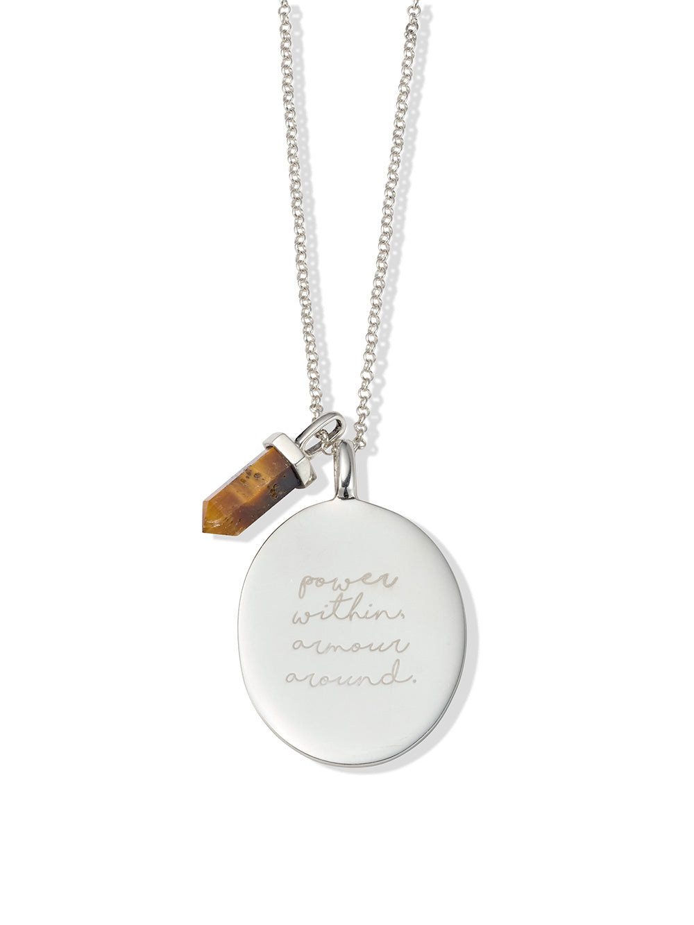 Strength + Courage Necklace | KKJ x Dreamy Moons | tigers eye